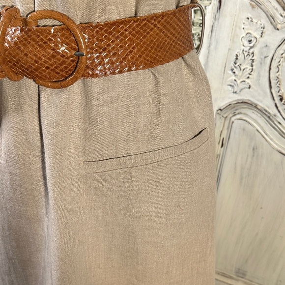 COS 100% High Quality Linen Elegant Neutral Strapless Option Dress - Picture 5 of 16